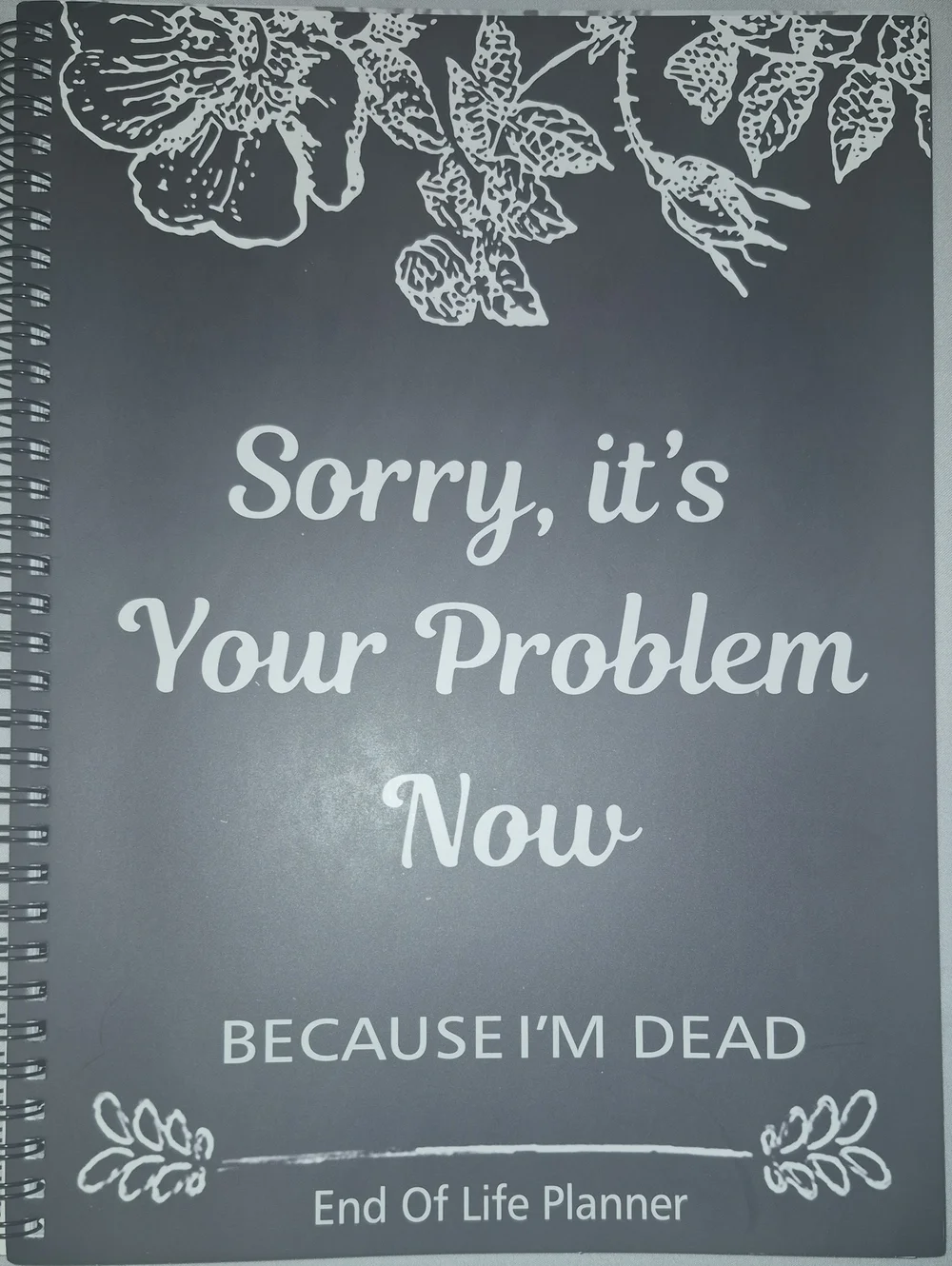 End Of Life Planner Notebook - Black 
